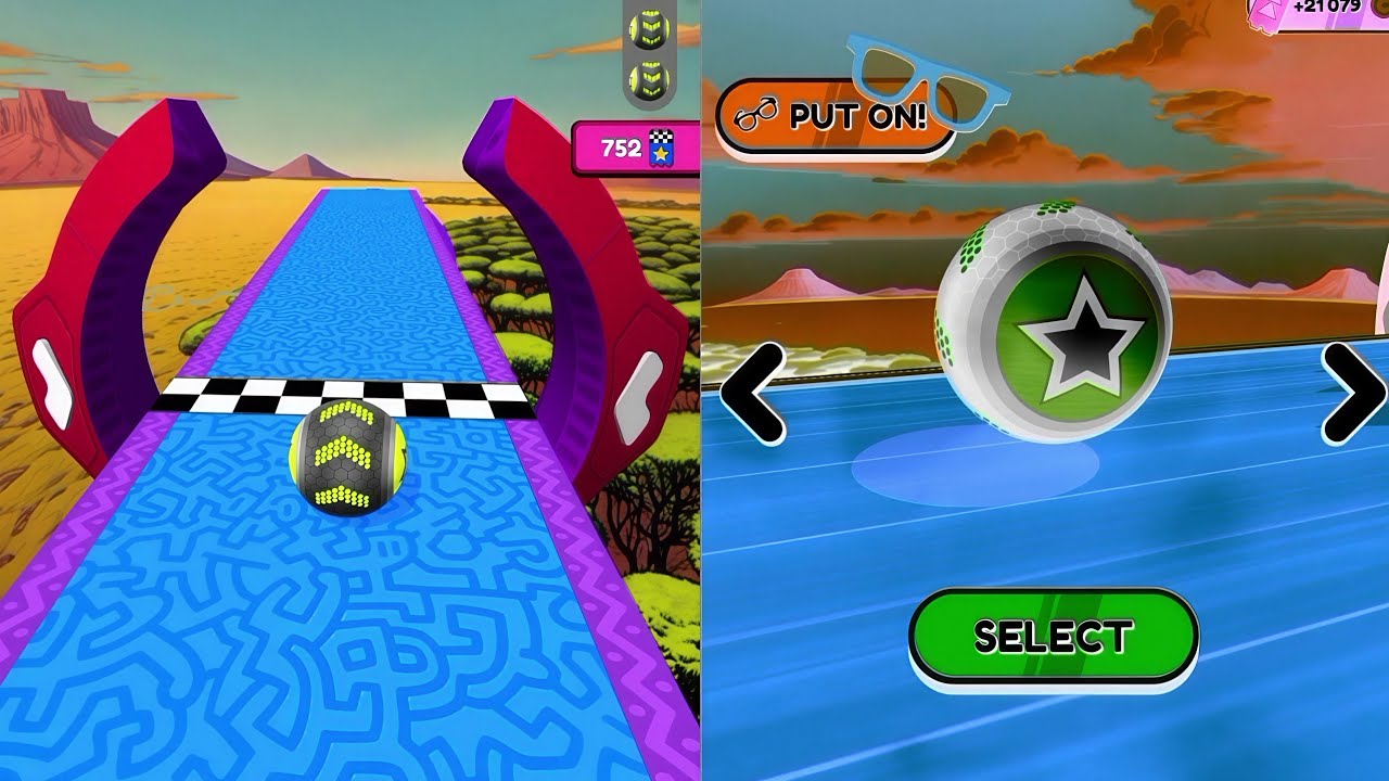 🟡📍🔵Going Balls, SpeedRun Vs Reverse Video Gameplay Part 407