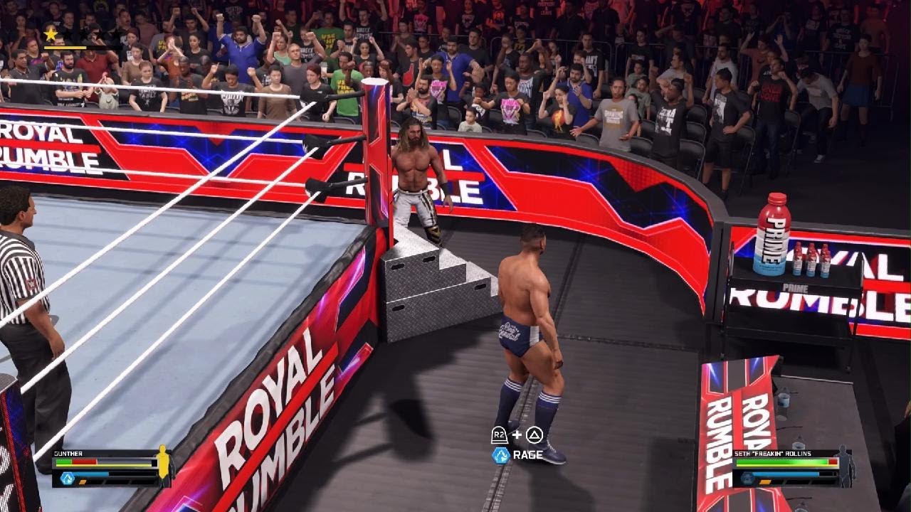 WWE 2K25  - Gunther vs Seth Rollins | Extreme Rules Match | PlayStation 5