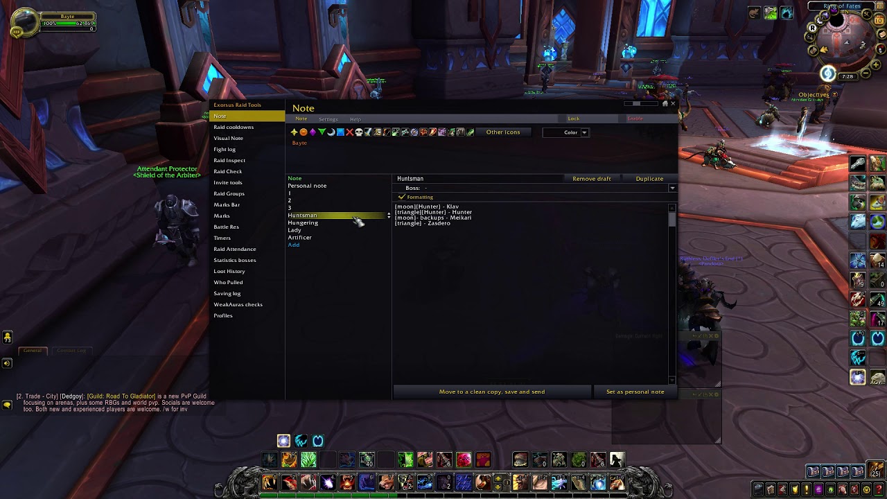 Exorsus raid tools - notes
