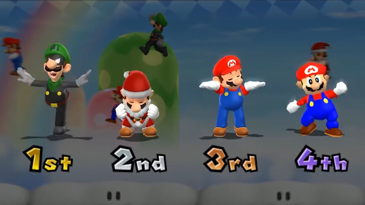 Mario Party 9 - Minigame - Peach Vs Mario Vs Koopa Troopa Vs Yoshi