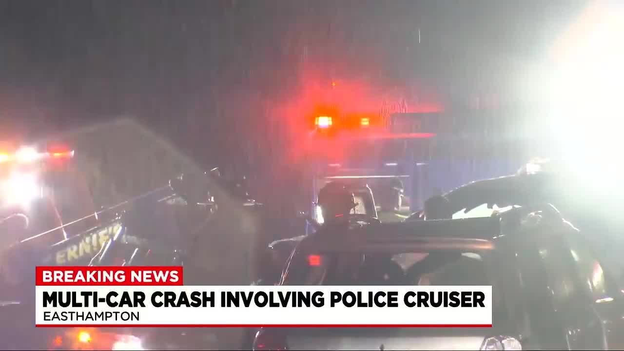 Officer involved accident in Easthampton