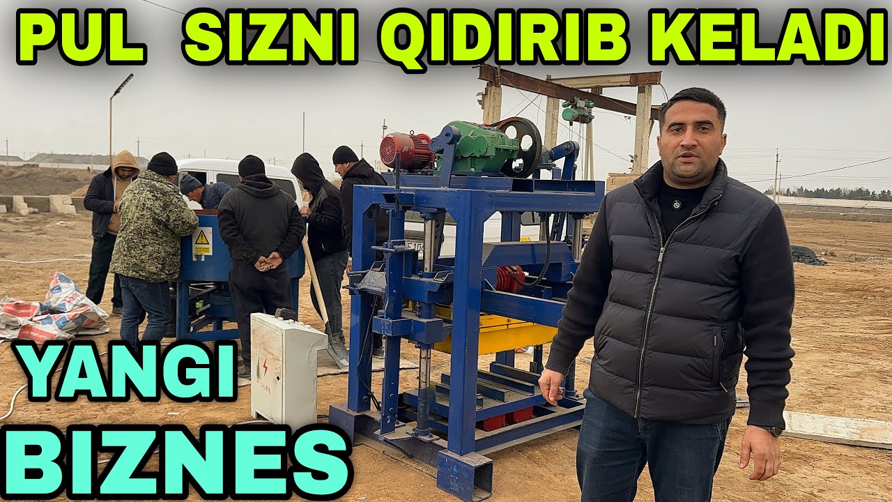 Yangi Daromadli Biznes Shlaka Blok Ishlab Chiqarish VaDaromad Qilish Янги Сезонга Шлака Блок Ускуна