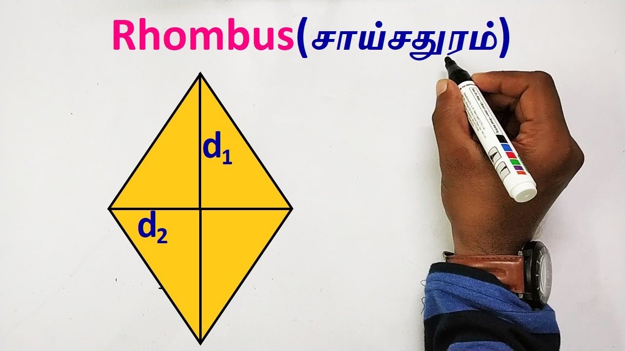 Rhombus(சாய்சதுரம்) | Area of Rhombus | Mensuration in Tamil | TNPSC Maths | Maths shortcuts