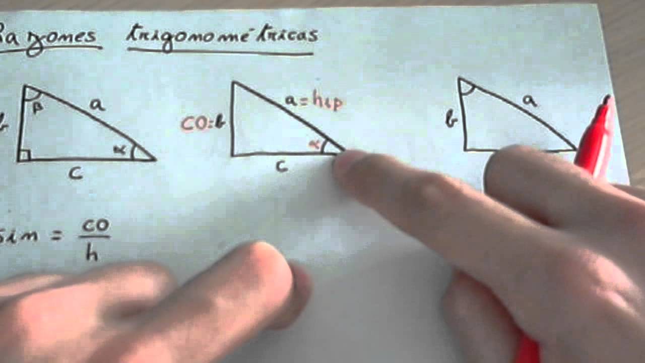 Trigonometría: Explicación de las razones trigonométricas.
