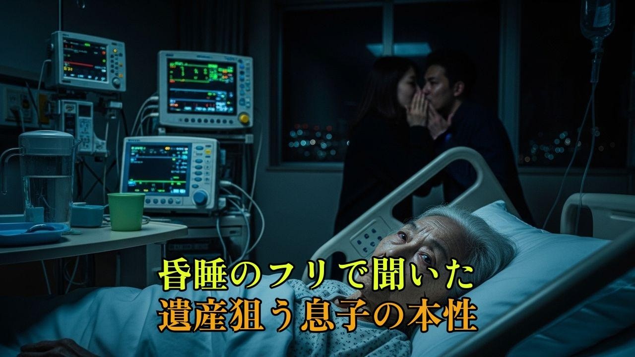 「昏睡のフリ」で聞いた息子夫婦の衝撃計画。遺産70億で大逆襲！