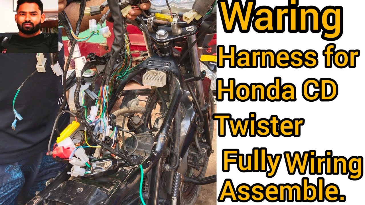 How to install wire harness for honda CD twister.