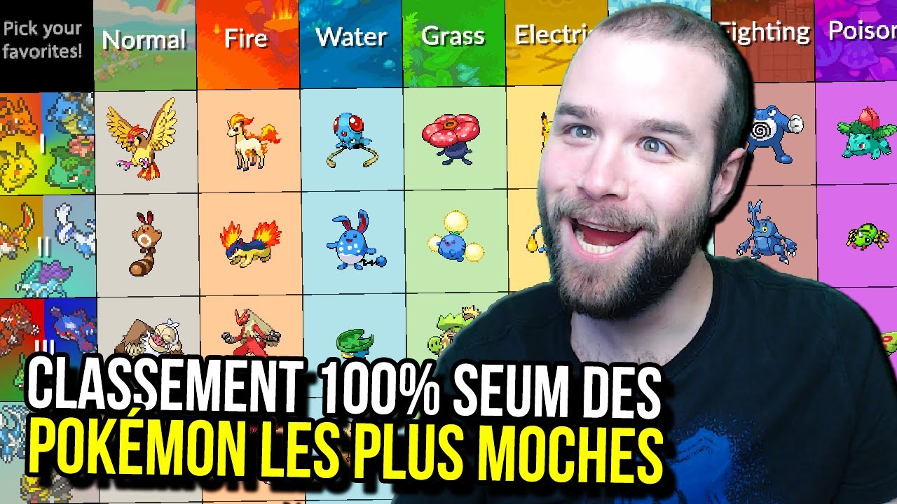 J'UTILISE LE SITE DES POKÉMON PRÉFÉRÉS POUR ÉLIRE LES POKÉMON LES PLUS MOCHES DU JEU (full seum)