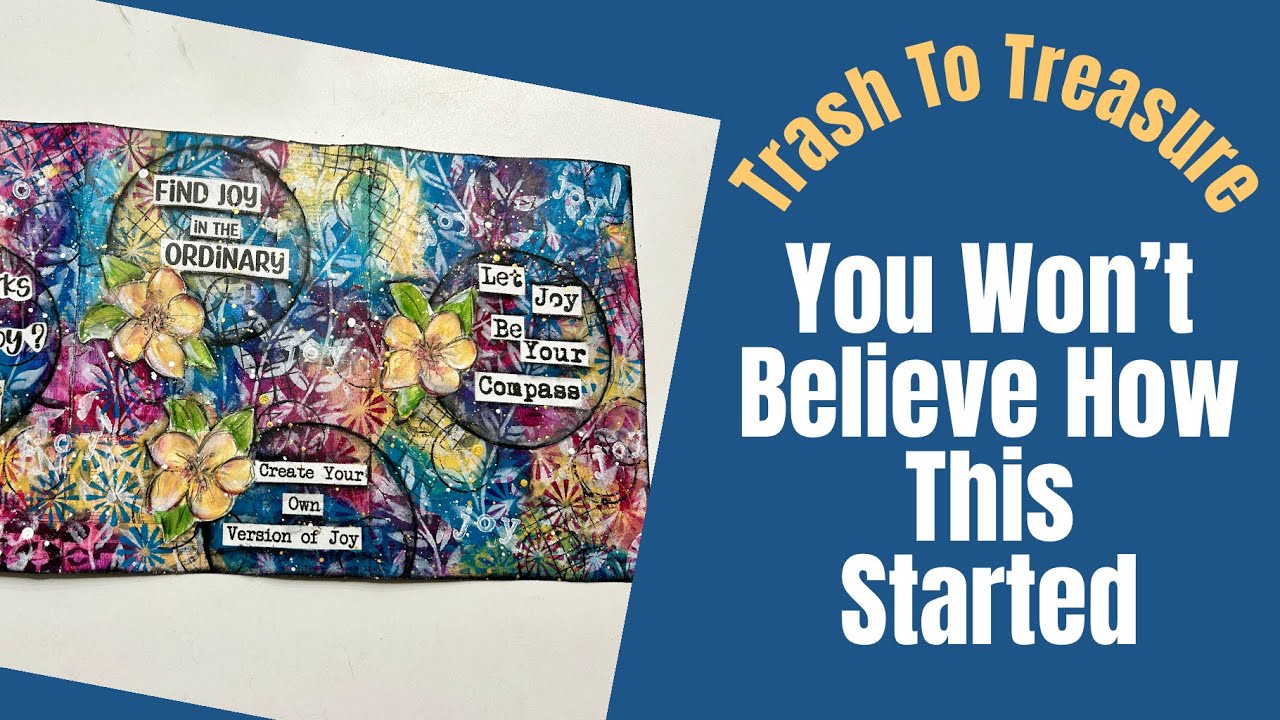 Пошаговый урок по созданию арт-журнала в смешанной технике: превратите мусор в мини-арт-журнал #а...