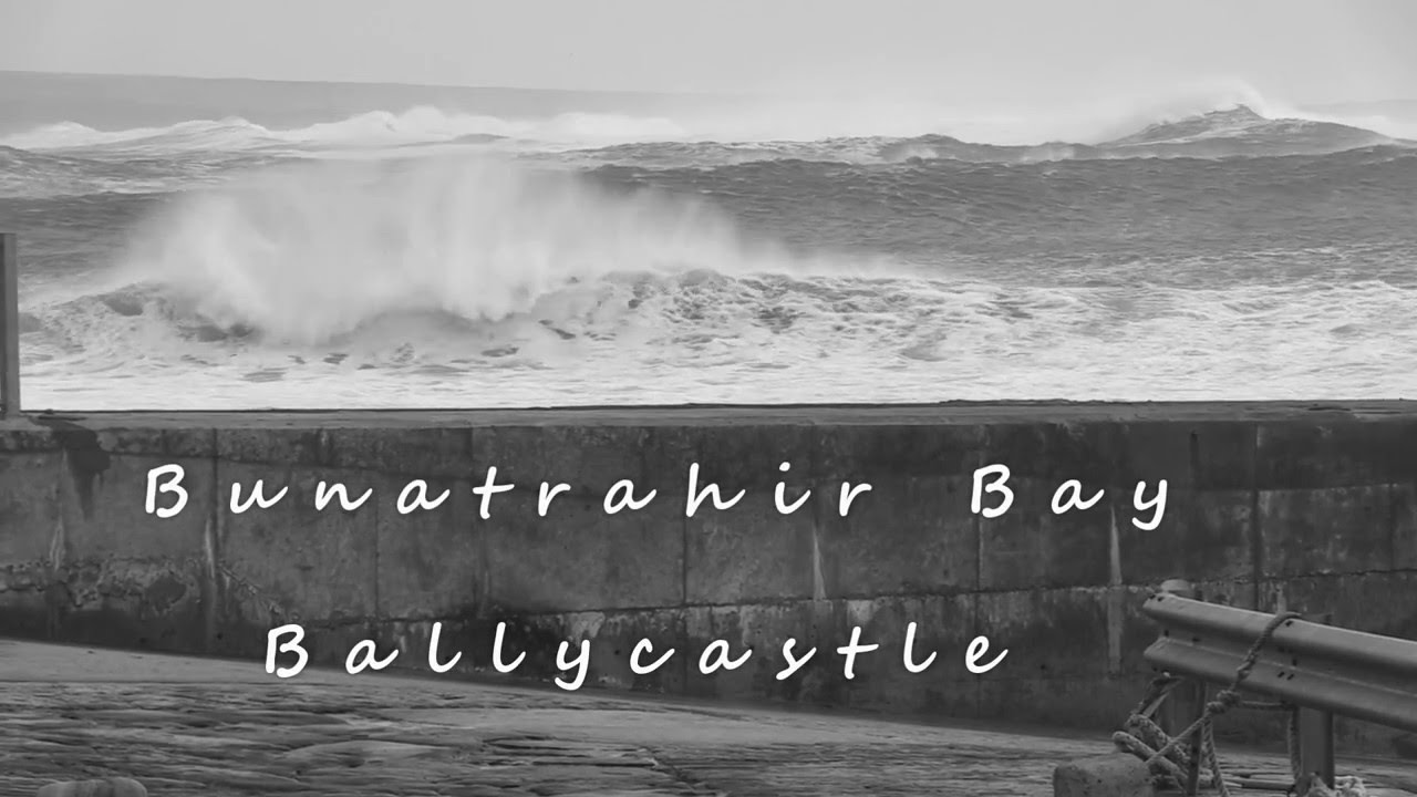 Massive Sea Storm on Atlantic Coast of Ireland