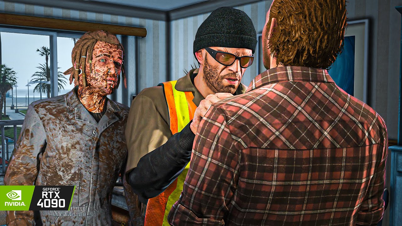GTA V: 'Scouting the Port' Mission on RTX™ 4090 - Remastered Ultra Graphics Maxed-Out Gameplay [4K]