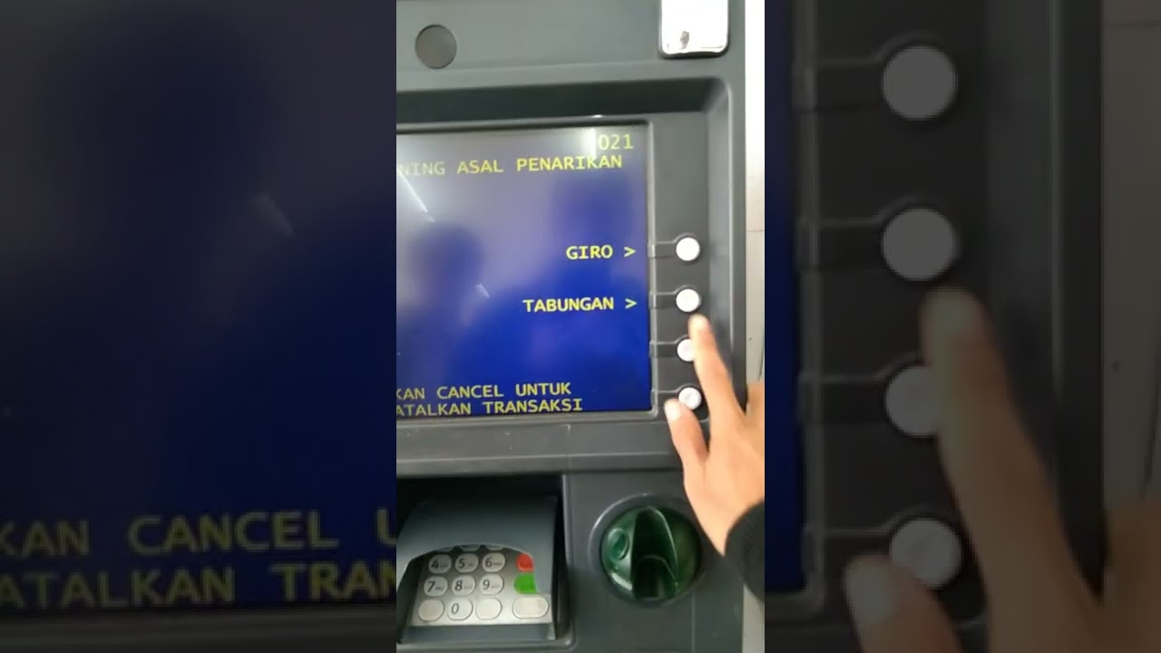Tarik Tunai pake ATM Aladin di mesin ATMi