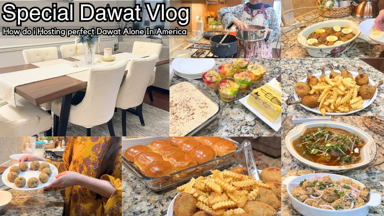 SPECIAL DAWAT VLOG / COMPLETE DAWAT MENU & RECIPES/ ITNI PERFECT DAWAT AKELE KAISE MANAGE KI 🍔🥘🍱