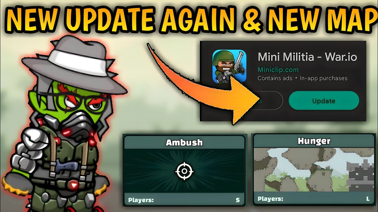 mini militia new update again 😱 || mini militia new maps
