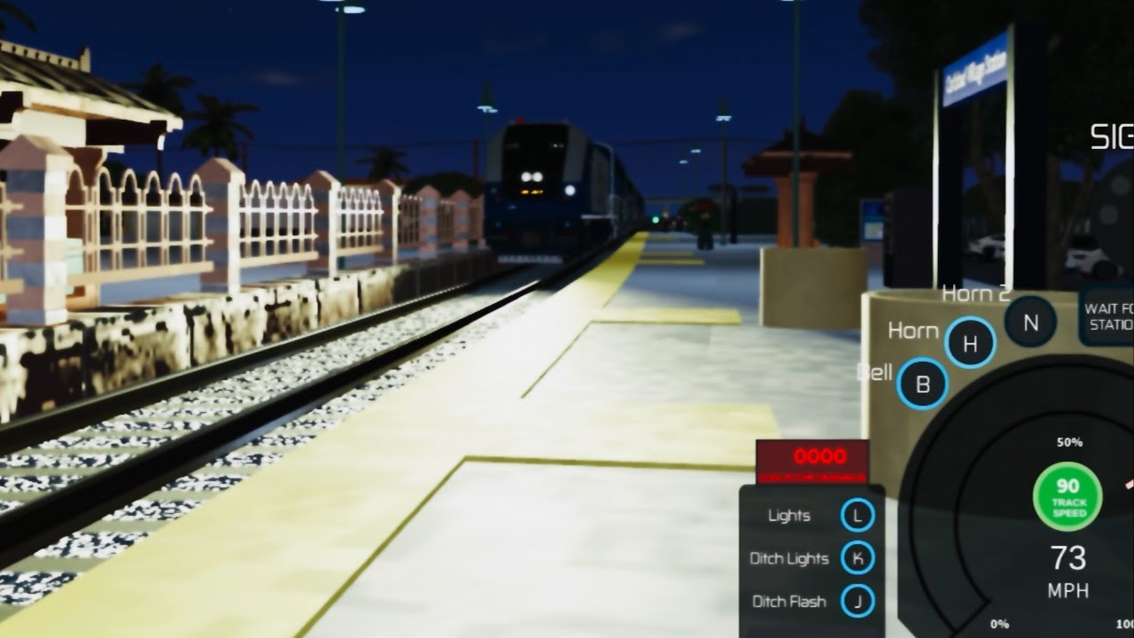 Amtrak Sc44 2119 flies past Carlsbad village as of 4/21/2022