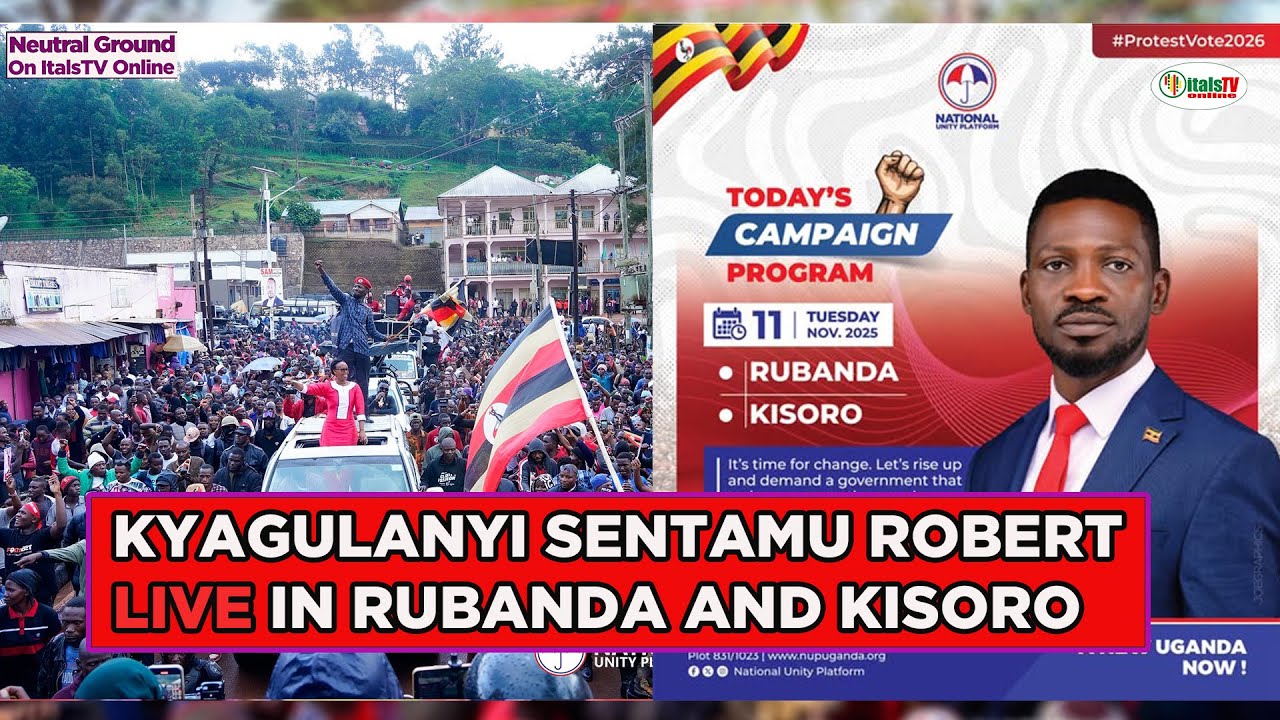 KYAGULANYI SENTAMU ROBERT LIVE IN RUBANDA AND KISORO. #bobiwine    #protestvote2026 #kisoroupdates