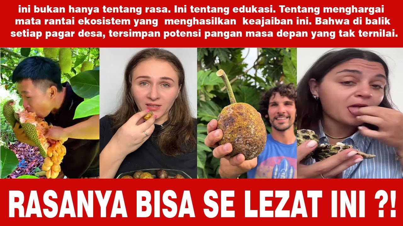 Bule: Gokil!! Enak Banget!! Buah Langka Ini Cuma Ada di Indonesia! Reaksinya Pas Makan Bikin Ngakak