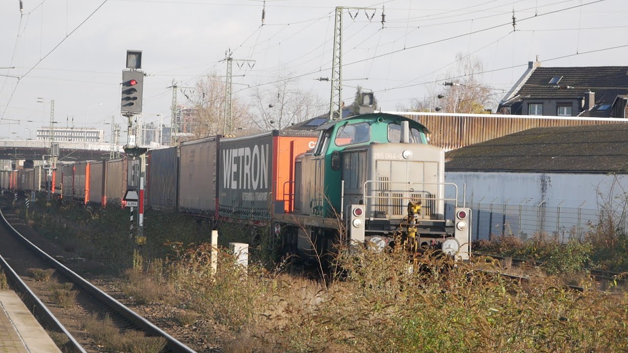 Eisenbahnverkehr in Krefeld Uerdingen Mit Br 648 1440 1428 152 182 193 185 295 275 186