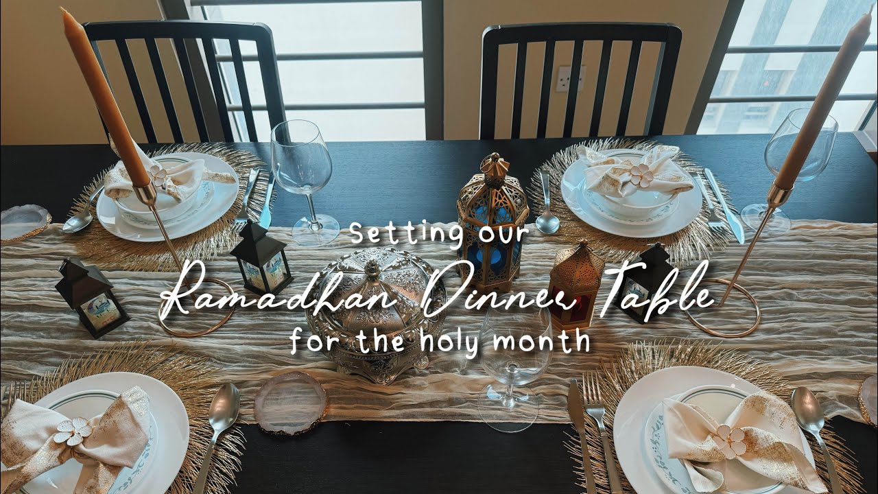 First day of Ramadhan: Setting the Table. #ramadan #family #dinnertable