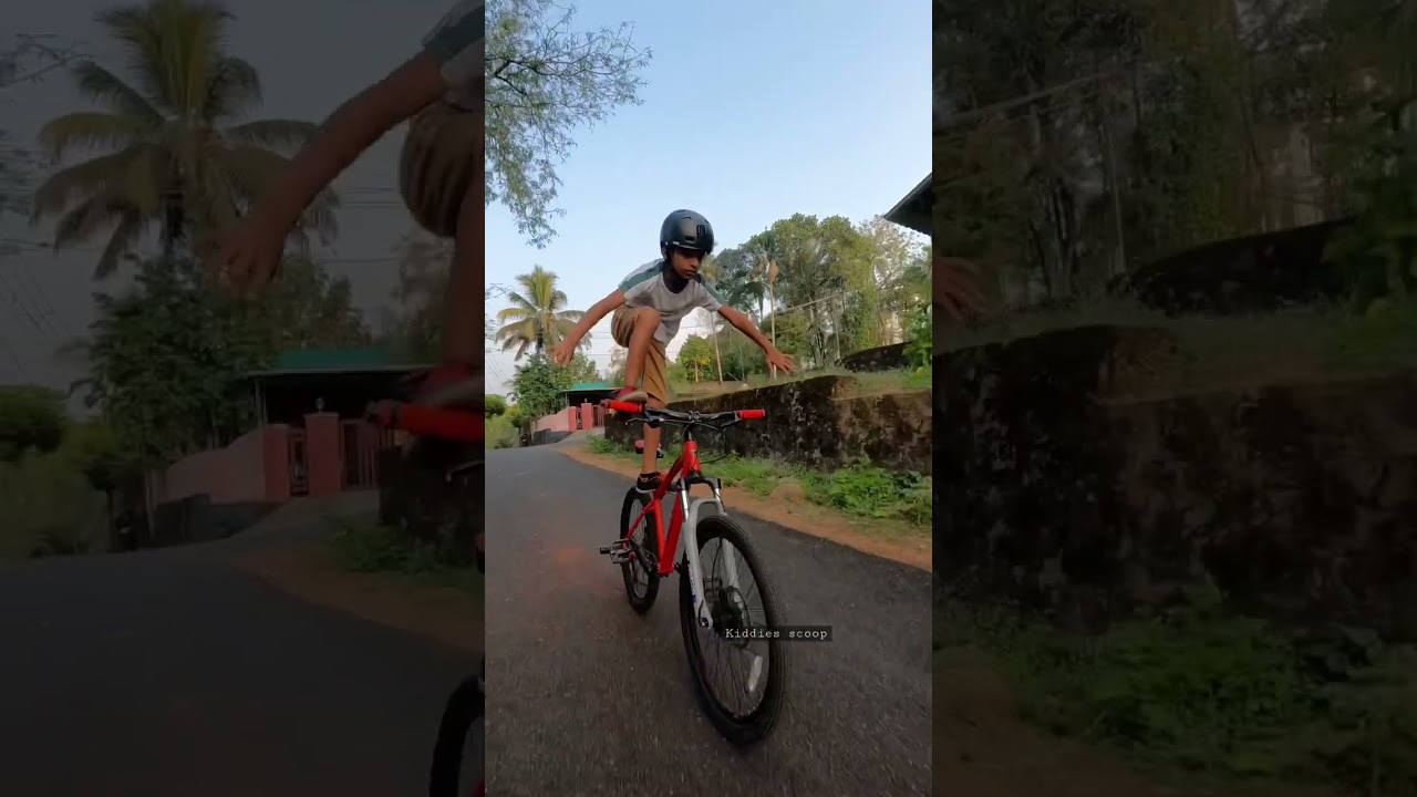 Kiddies scoop cycle stunt💞subscribe for more videos | #shorts #talent #viral #cycle