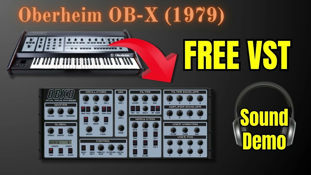 UNBELIEVABLE! The stunning sounds of the OBXD Free Oberheim OB-X