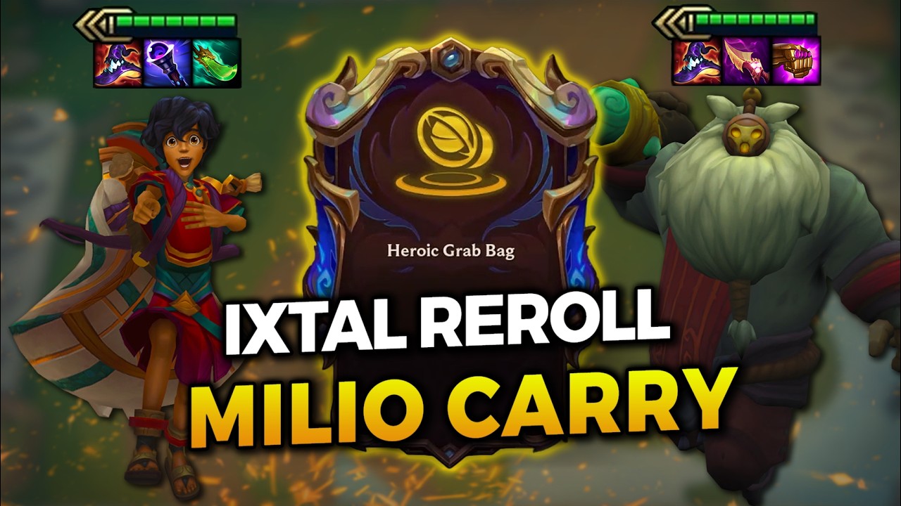 I PLAYED IXTAL REROLL BUT TRIED USING MILIO AS THE CARRY. IT WORKED | TFT Set 16