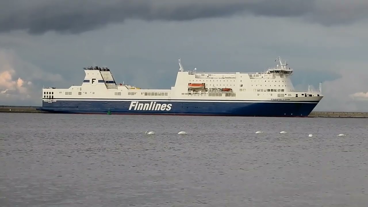 ŚWINOUJSCIE  - prom i łabędzie