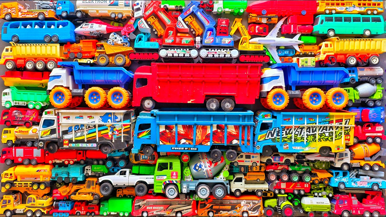 Mobil Mobilan Truk Oleng , Mobil Truk Molen, Mobil Balap, Truk Pasir, Excavator, Mobil Roket, Damkar
