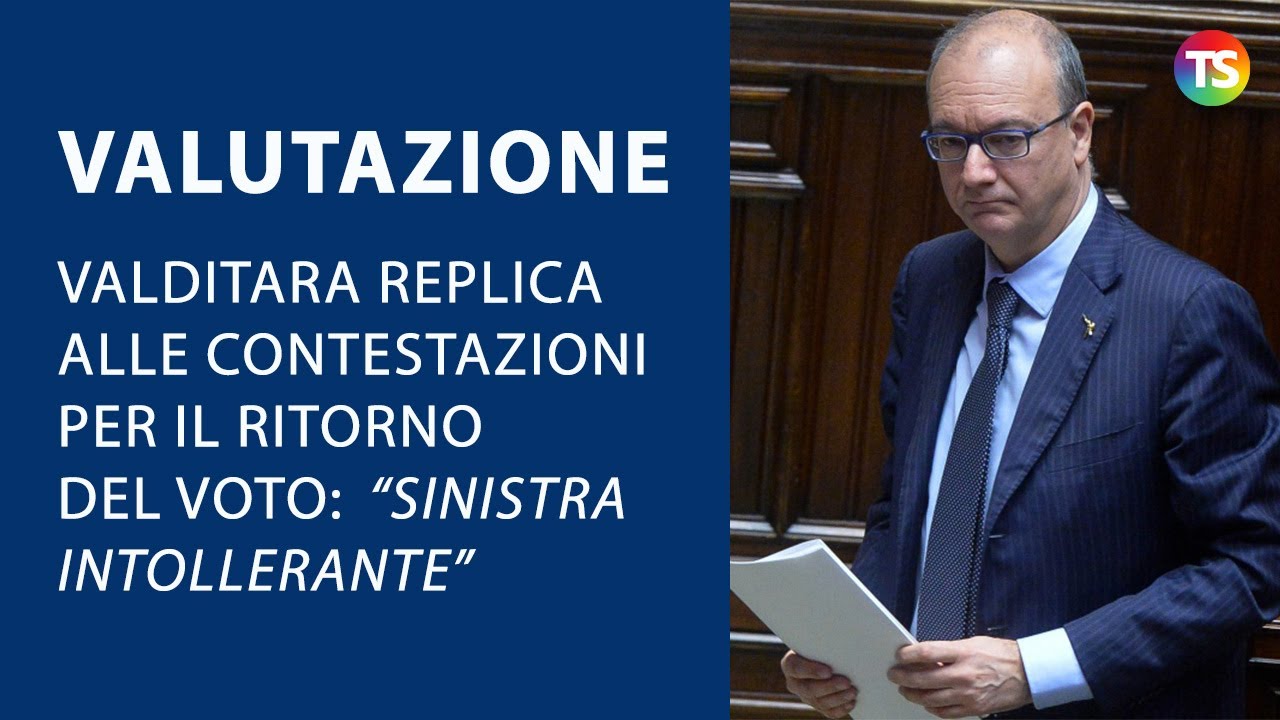Valutazione, Valditara replica alle contestazioni per il ritorno del voto: “Sinistra intollerante”