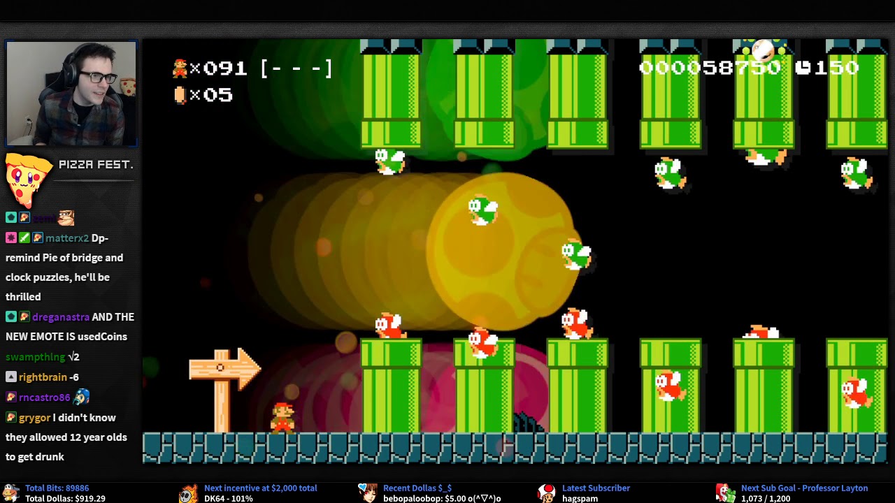 Super Mario Maker - Expert, No Skips, Best of 7 Races with iateyourpie