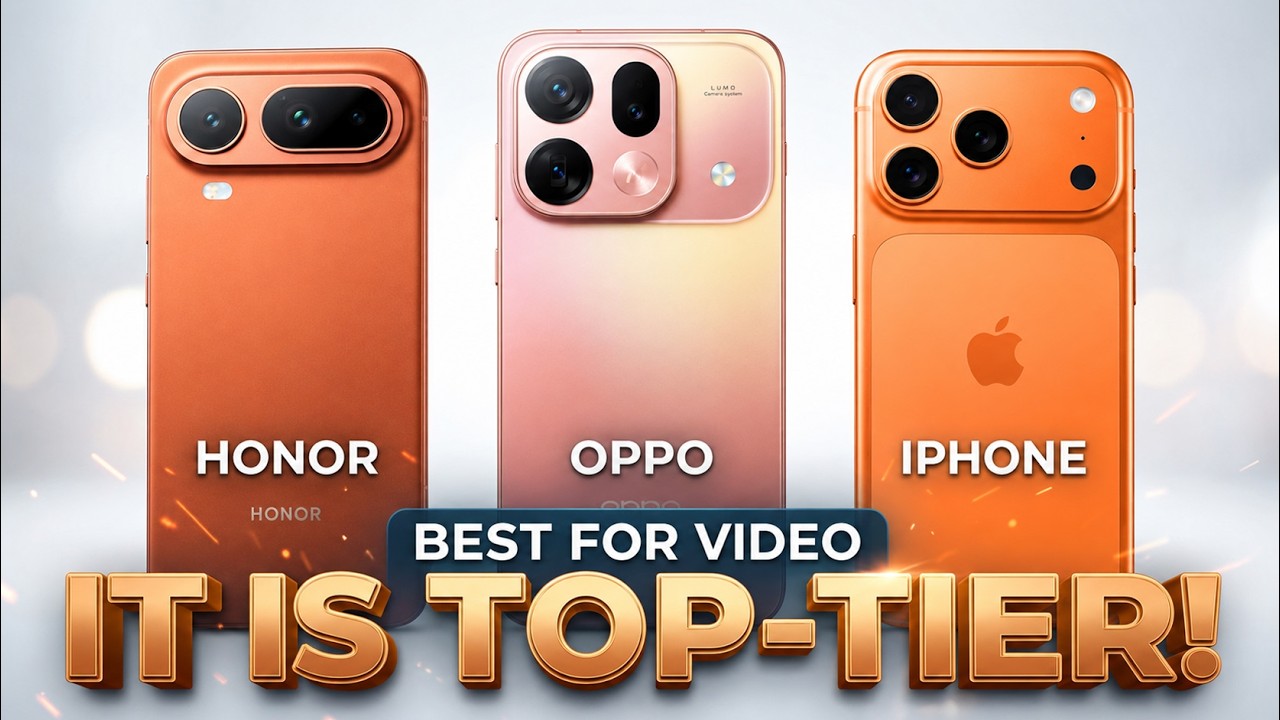 Oppo Find X9s Pro против Honor Magic 8 Pro Air против iPhone 17 Pro: Большой тест видеосъемки!