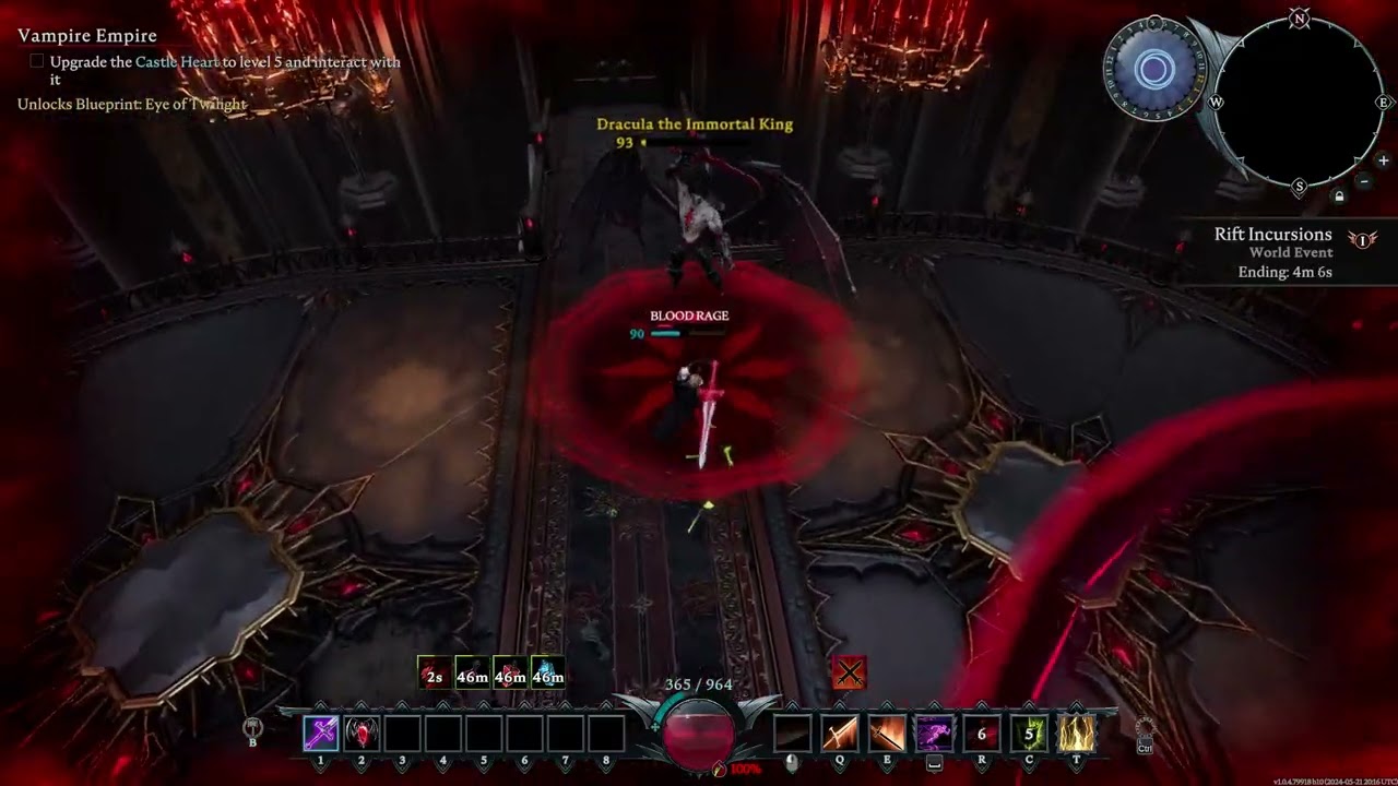 V Rising - Dracula Brutal difficulty Greatsword fight