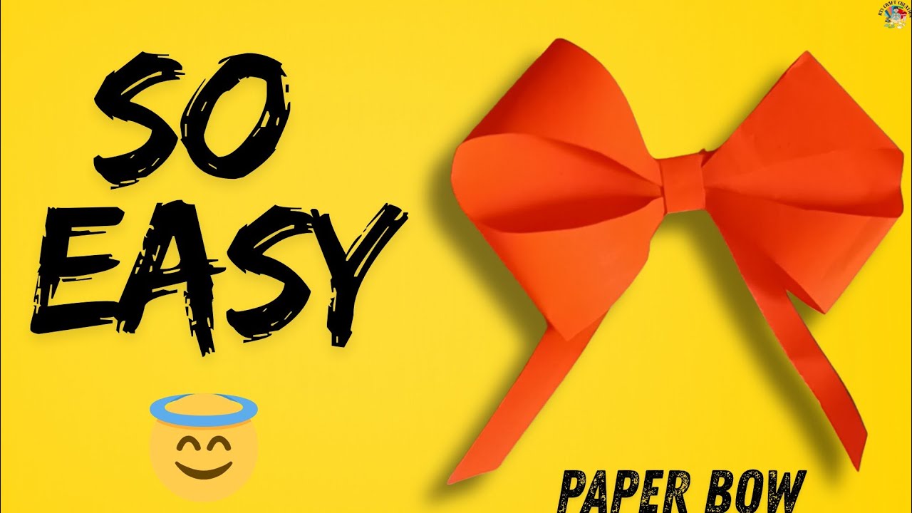 How To Make a Paper Bow 🎀 | Easy DIY Gift Decoration | BTS Craft Creation 