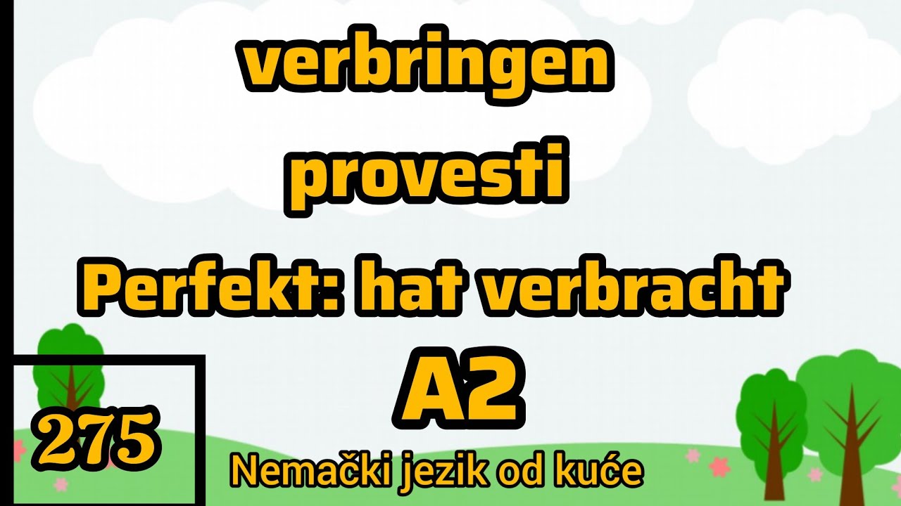 A2 NIVO ■ GLAGOLI KROZ RAZNE PRIMERE ■ SADASNJE I PROSLO VREME ■ 