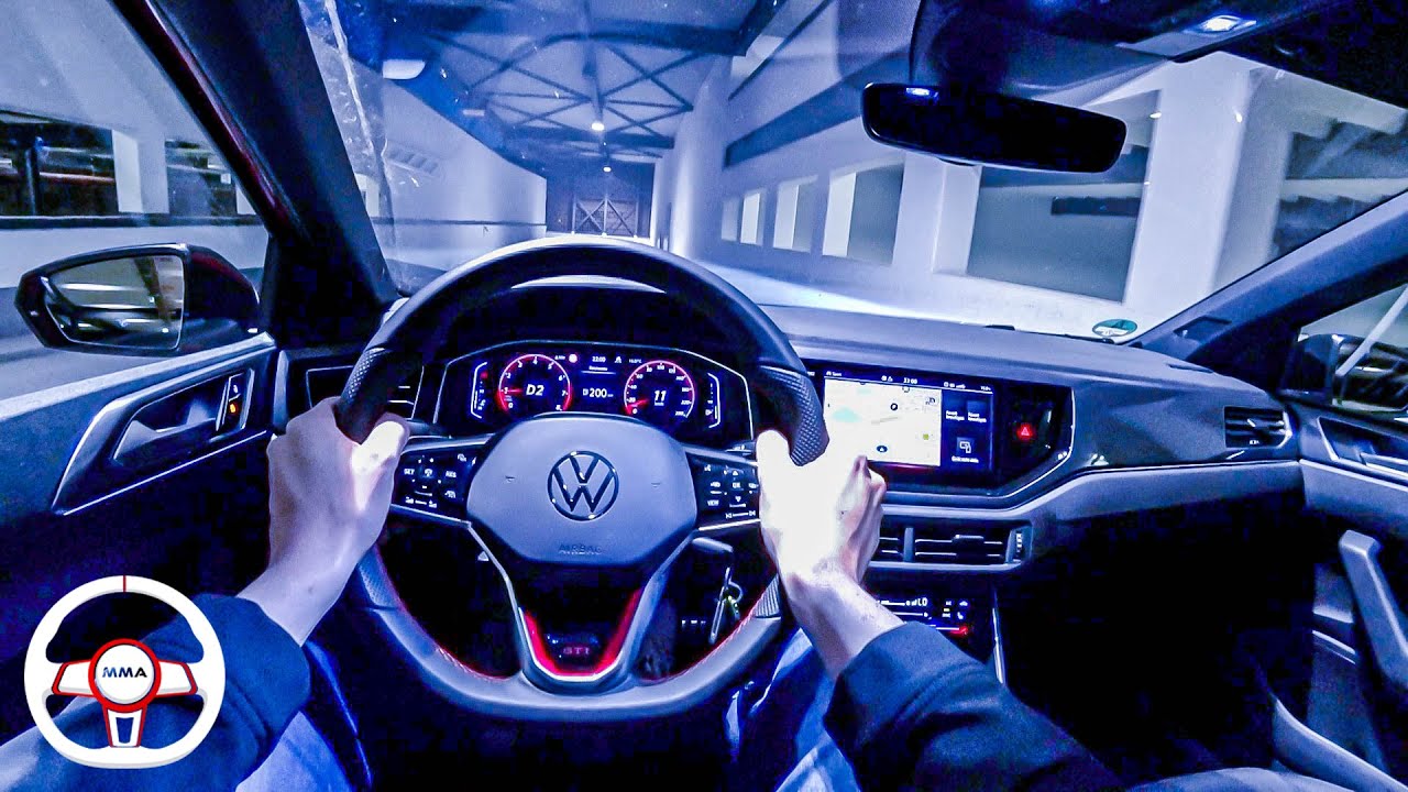 2022 VW POLO GTI (207HP) NIGHT POV DRIVE Onboard (60FPS)