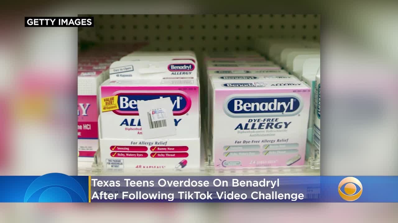 Texas Teens Overdose On Benadryl After Following TikTok Video Challenge