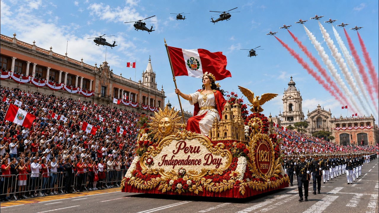 🇵🇪 Dzień Niepodległości Peru 2026 | Spektakularna Wielka Parada Wojskowa w Limie | Całe wydarzenie w jakości 4K