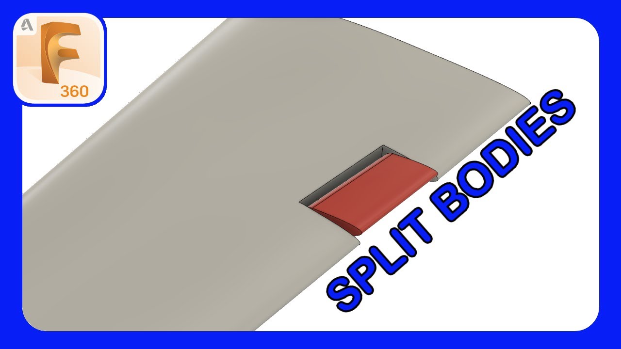 Splitting and Modifying Complex Shapes | RC Jet Aileron | #rcplane #fusion360
