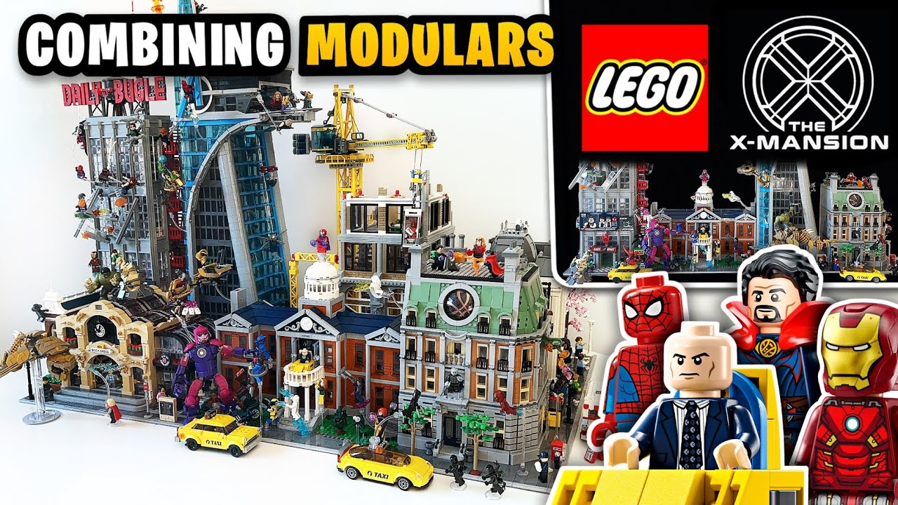 Combining The X-Mansion With Marvel Buildings & Other LEGO Modulars