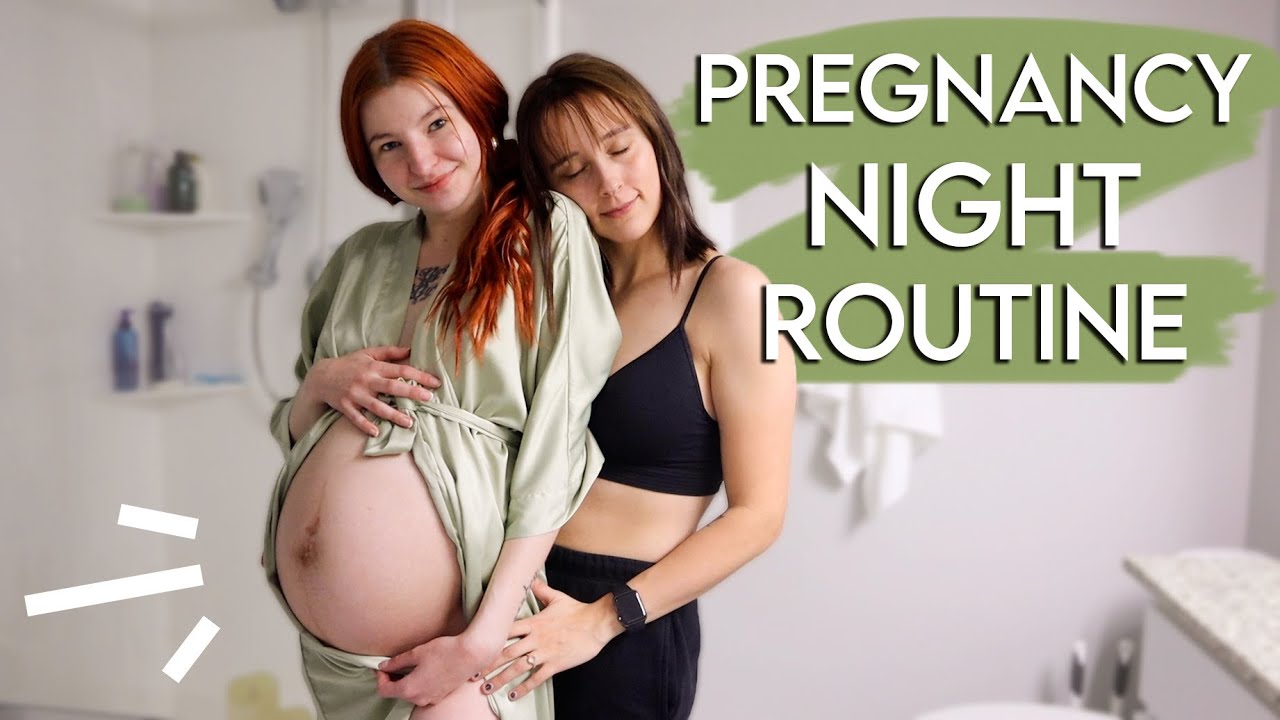 COUPLES NIGHT ROUTINE WHILE 9 MONTHS PREGNANT