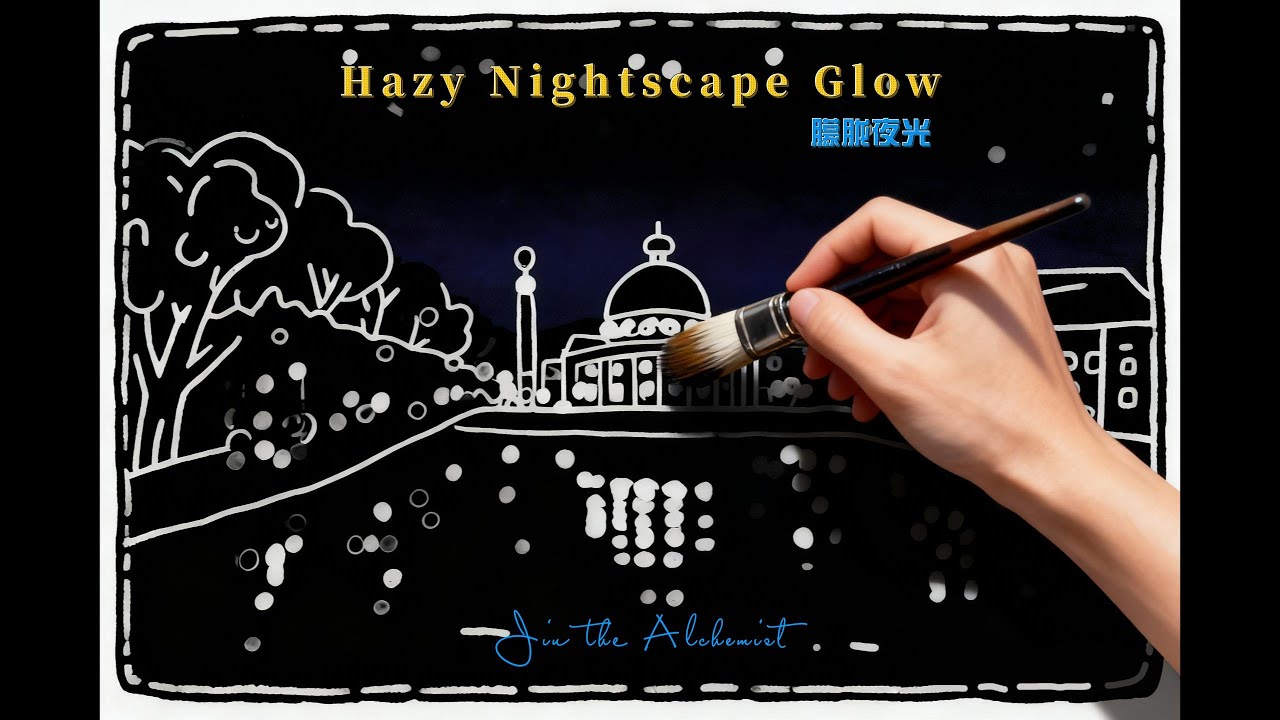 Relaxing Watercolor #18 |🌙✨ Dreamlike Parliament Nightscape in Watercolor | 夢幻の議会夜景、水彩でふわり