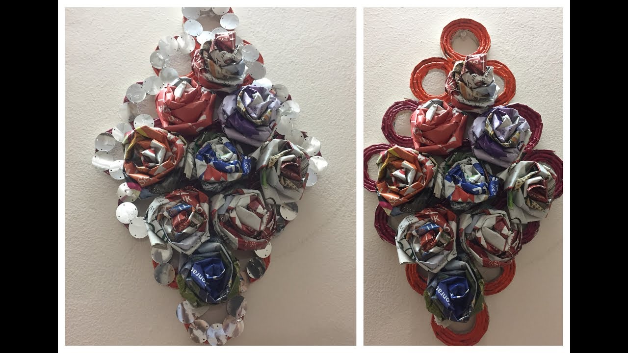 Amazing Diy- Newspaper Flower and Newspaper Wall Decor   |Home Decor| Bestfromthewaste|
