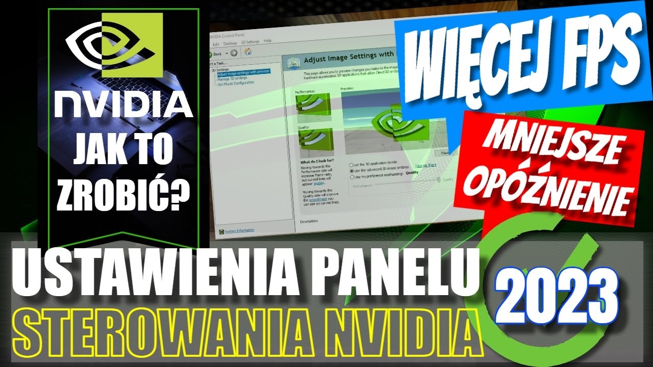 🔧 Jak zoptymalizować panel sterowania Nvidia pod kątem gier i wydajności PORADNIK 2023 *NOWOŚĆ*