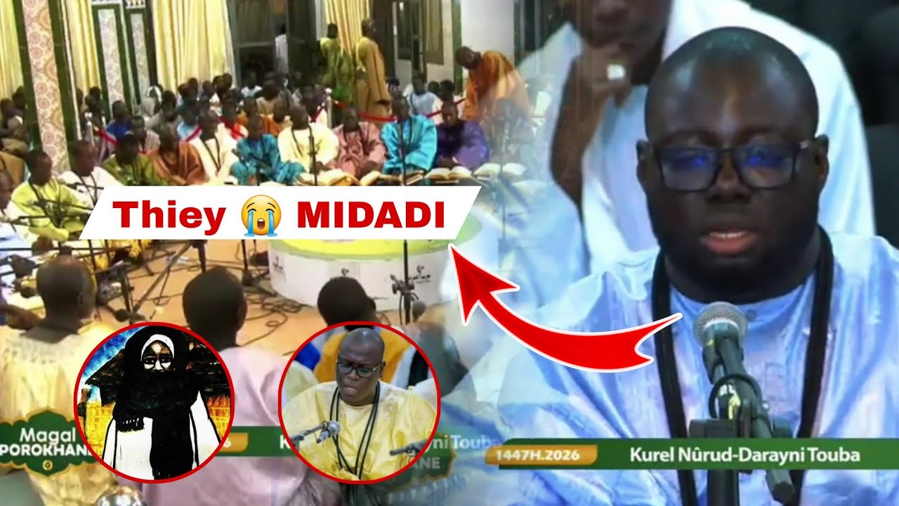  🔴 Khasida 😭 Midadi Magal de Porokhane 2026h kourel Nûrud-Darayni Touba  Hizbut tarqiyyah 