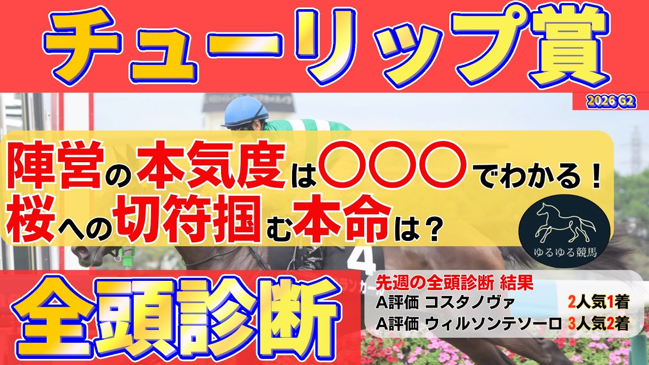 【チューリップ賞2026 全頭診断】陣営の本気度が桜への道を切り拓く！2強に割って入る本命候補を公開！