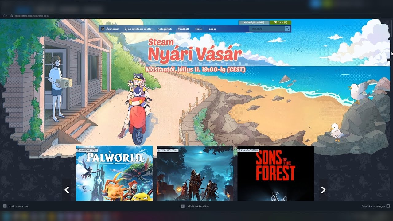 1EUR J&aacute;t&eacute;kok - Steam ny&aacute;ri akci&oacute;k