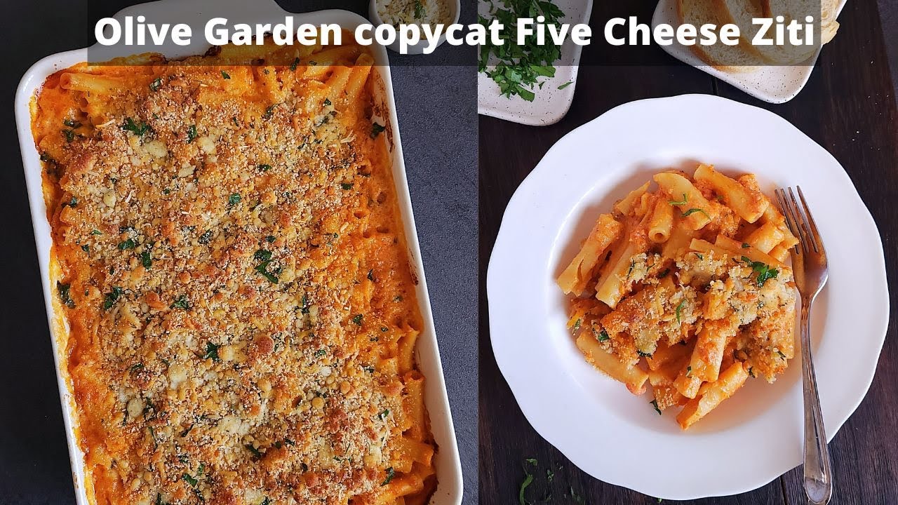 Olive garden copycat five cheese ziti