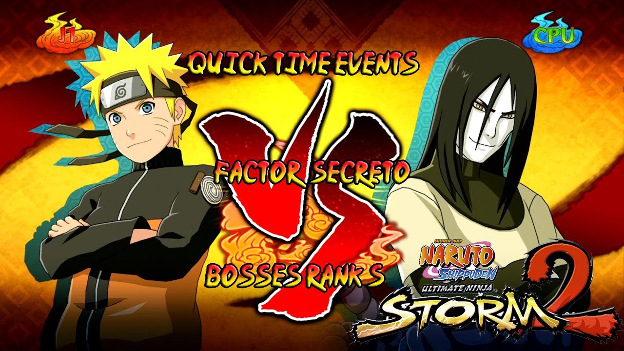 Naruto Shippuden Ultimate Ninja Storm 2 Boss 4 Orochimaru Rank S | Naruto vs Orochimaru Secreto