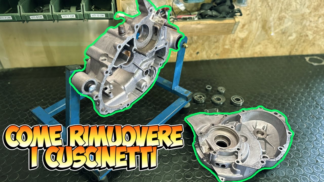 COME RIMUOVERE I CUSCINETTI DEL BLOCCO MOTORE DELLA VESPA Elaboriamo la vespa EP4