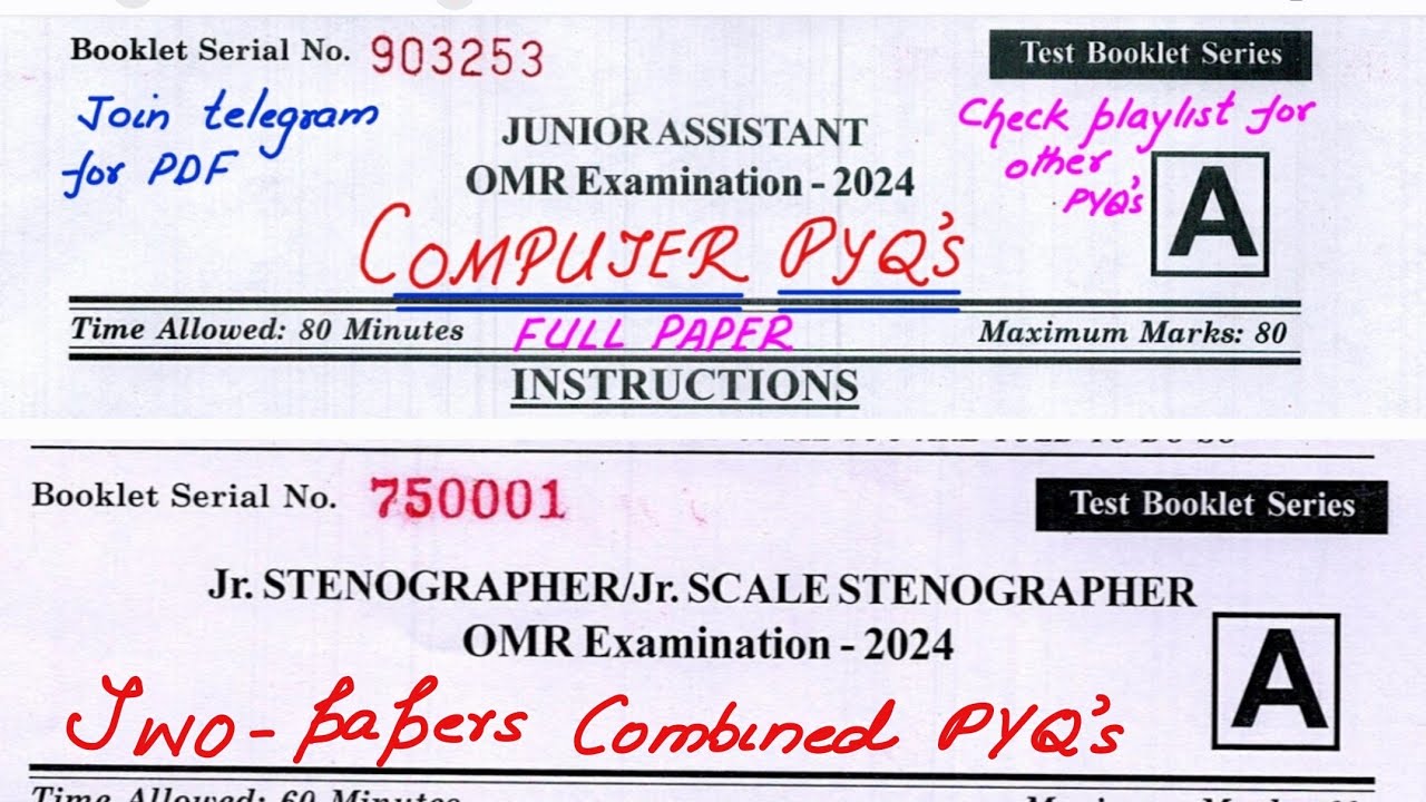 Jkssb Computer Pyq&rsquo;s Junior Assistant exam | Jkssb Computer Classes | #computer #mcq #computermcq