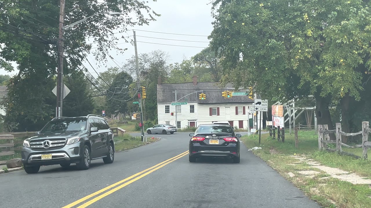 [4K] Richmond Road & Richmond Hill Road - Staten Island, New York